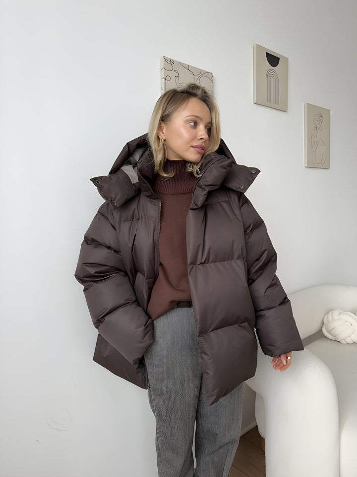 Women's Puffer Jacket | Winter Coat | Detachable Hood Design
