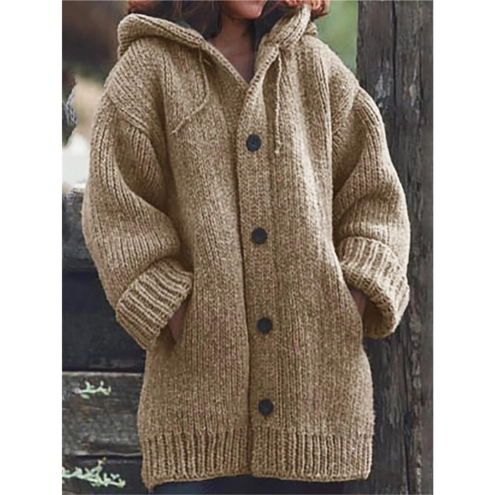 Women’s Cardigan | Long Hooded Knitwear | Cozy Womens Clothing