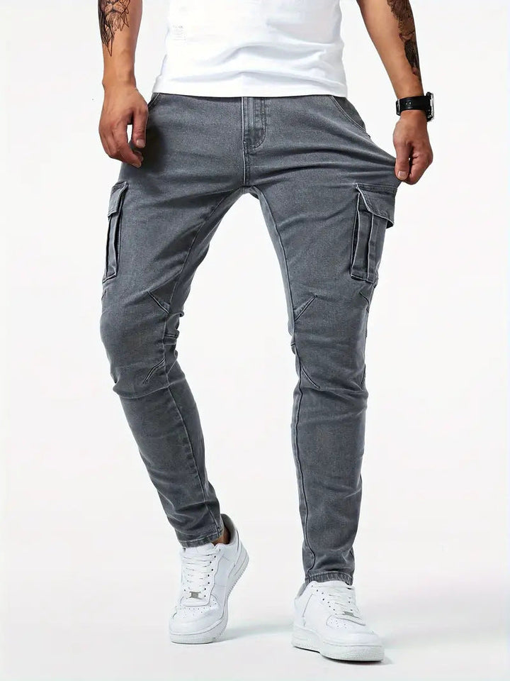 Mens Cargo Pants | Slim Denim Fit | Urban Mens Clothing