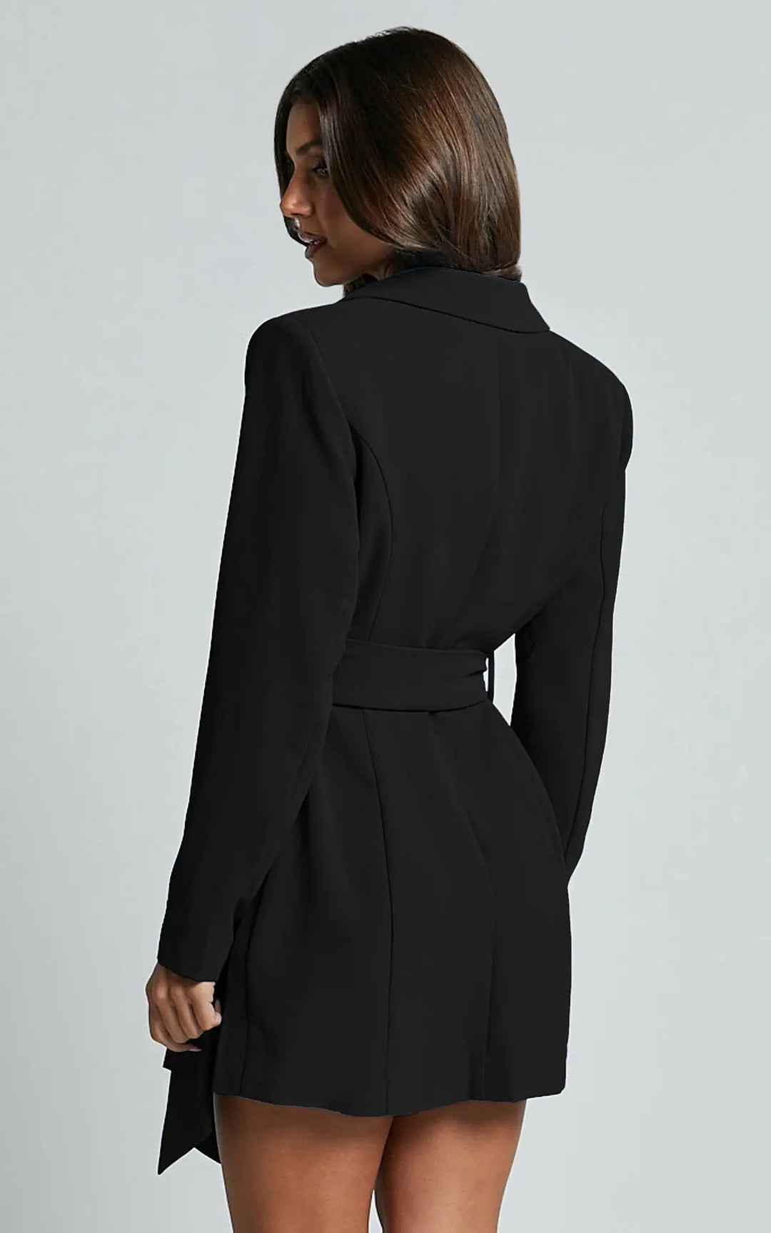 Women’s Blazer | Tailored Belted Chic | Elegant Clothing Style