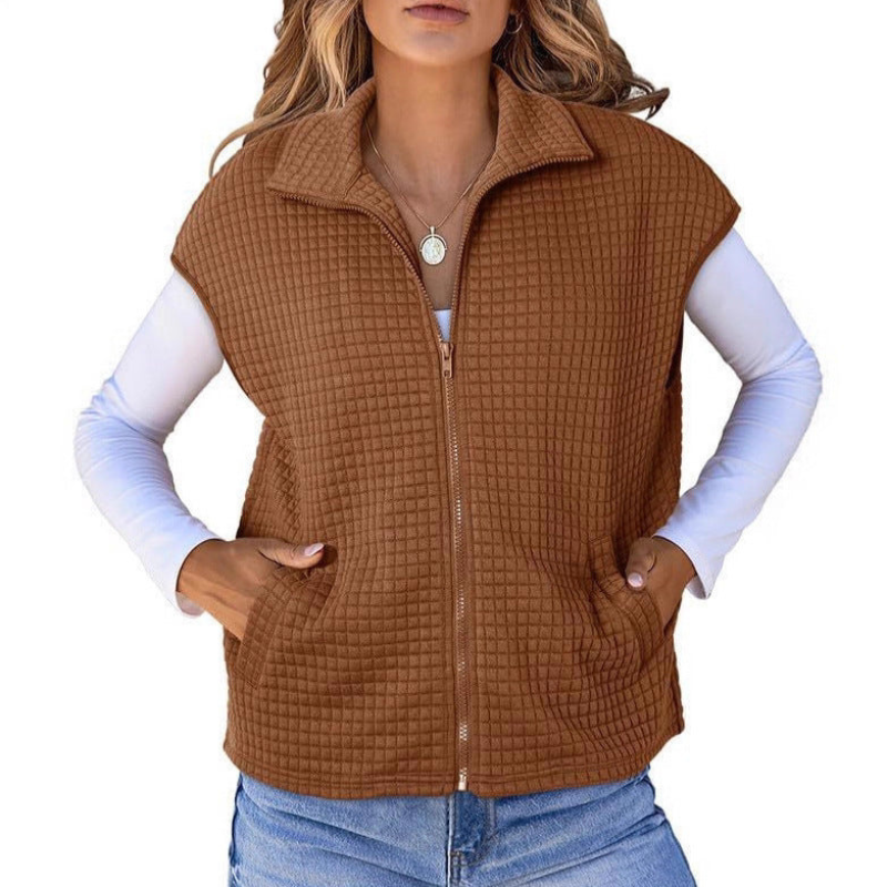 Gilet Womens | Quilted Padded Vest | Winter Clothing