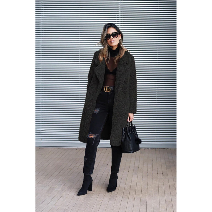 Fluffy Jacket Womens | Winter Clothing | Long Warm Coat