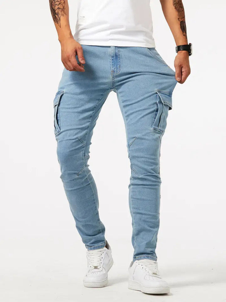 Mens Cargo Pants | Slim Denim Fit | Urban Mens Clothing
