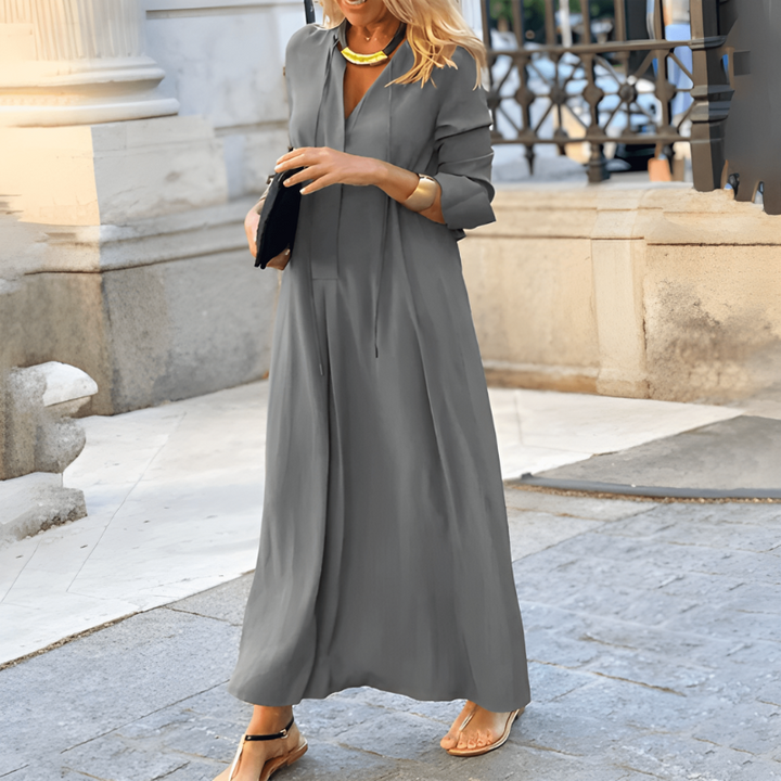 Women’s Maxi Dress | V-Neck |  Long Sleeve Dresses