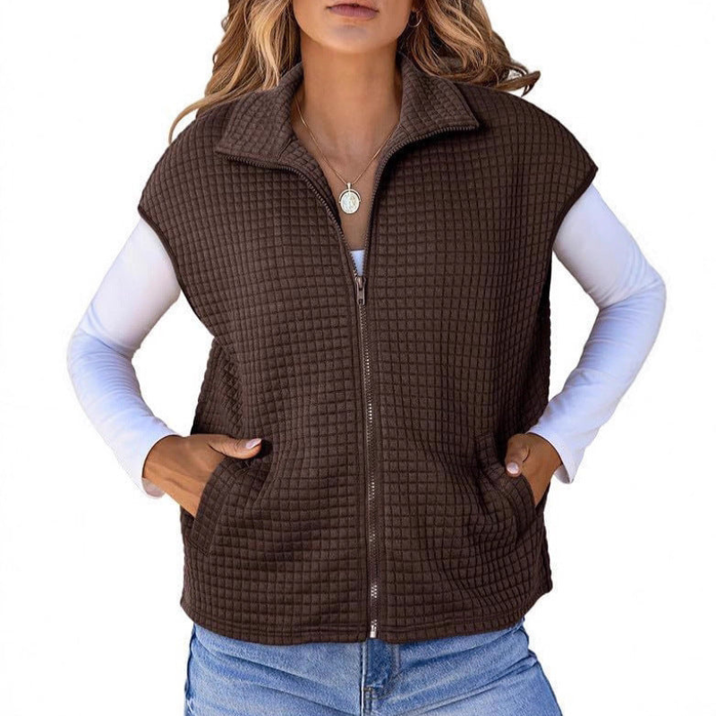 Gilet Womens | Quilted Padded Vest | Winter Clothing