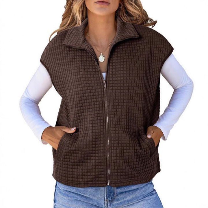 Gilet Womens | Quilted Padded Vest | Winter Clothing