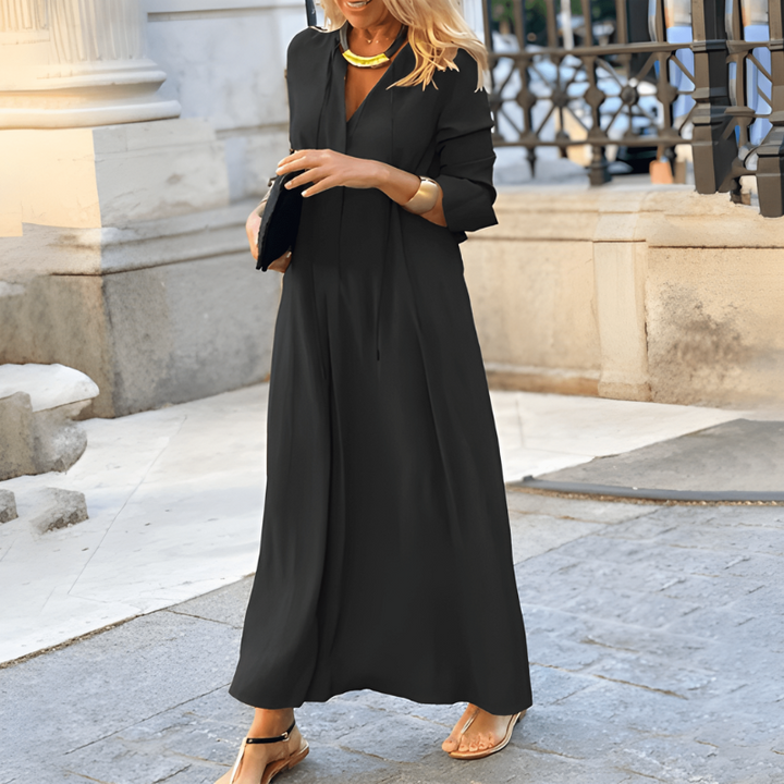 Women’s Maxi Dress | V-Neck |  Long Sleeve Dresses