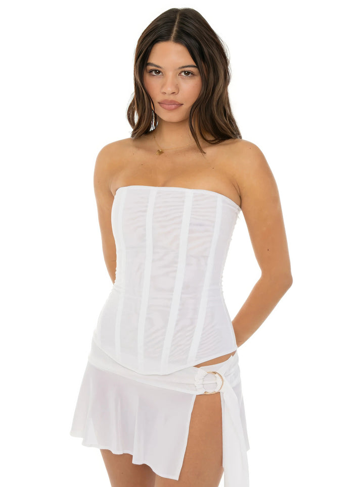 Women’s Top | Strapless Corset Silhouette | Womens Classic Clothing