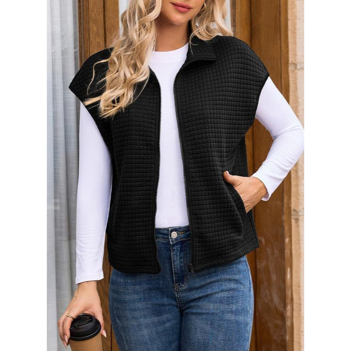 Gilet Womens | Quilted Padded Vest | Winter Clothing