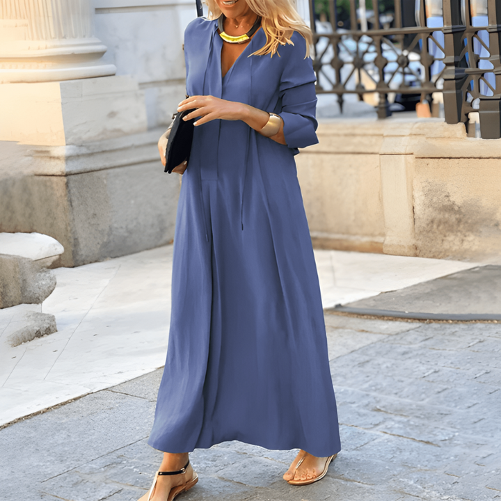 Women’s Maxi Dress | V-Neck |  Long Sleeve Dresses