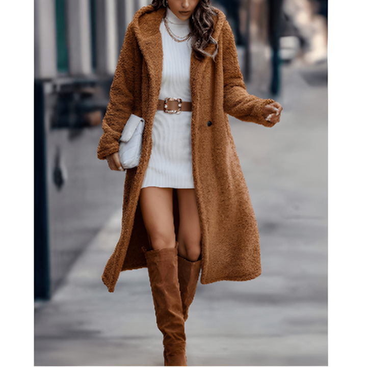 Fluffy Jacket Womens | Winter Clothing | Long Hooded Coat