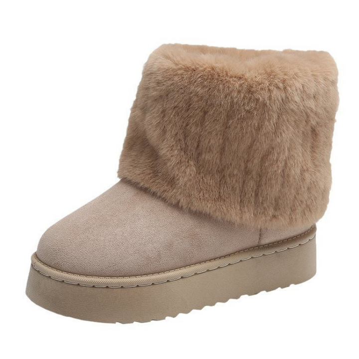 Women’s Warm Snow Boots | Short Ankle Chelsea | Casual Winter Shoes