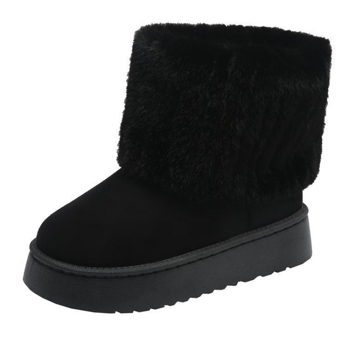 Women’s Warm Snow Boots | Short Ankle Chelsea | Casual Winter Shoes
