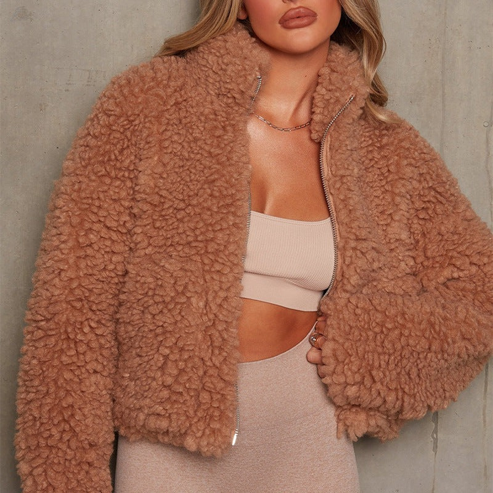Fluffy Jacket Womens | Soft Fluffy Style | Warm Winter Clothing