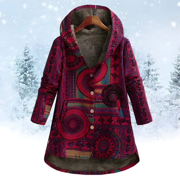 Women’s Jacket | Classic Floral Clothing | Hooded Winter Comfort