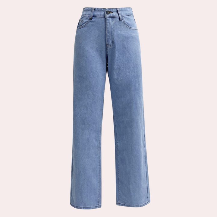 Women’s Jeans | High Waist Straight Leg Fit | Classic Clothing Style
