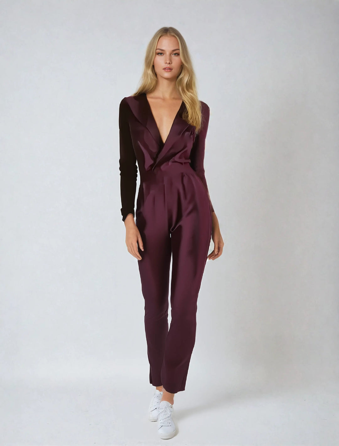 Women's Jumpsuit | Elegant Tailored Wide | Stylish Clothing Wear