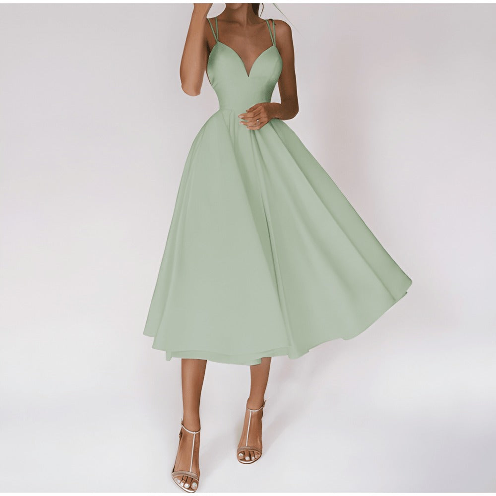 Women's Dresses | Elegant Deep V Gown | Formal Dresses Style