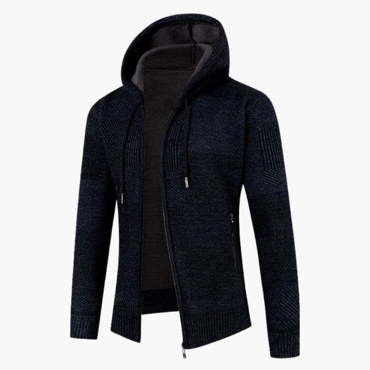 Men’s Jumper | Hooded Knit Cardigan | Hooded Mens Clothing