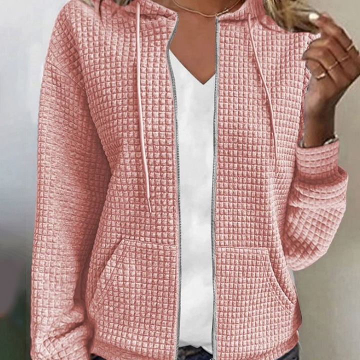 Women’s Jacket | Casual Hooded Coat | Zip Closure