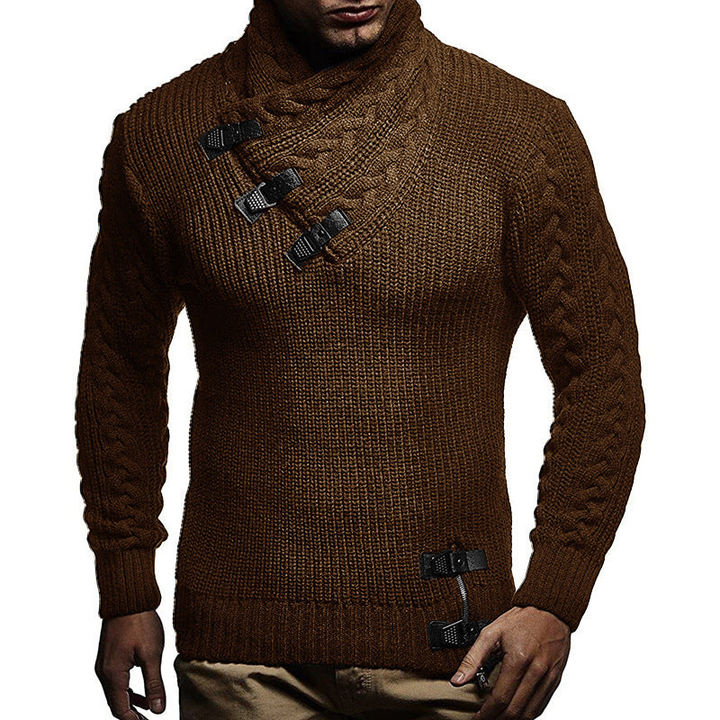 Men's Sweatshirt | Chunky Collar Design | Everyday Mens Clothing