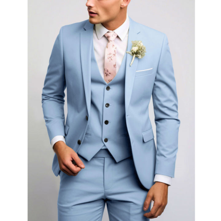 Men’s 3-Piece Suit | Slim Fit Design | Wedding Look | Mens Clothing