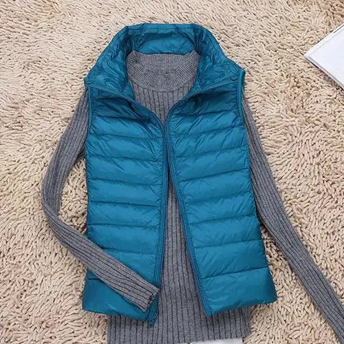 Women’s Down Vest Jacket | Ultralight Winter Sleeveless Coat