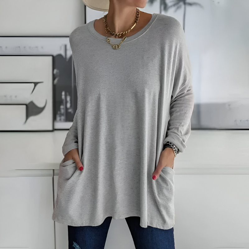 Women’s Jumpers | Casual Clothing | Oversized Round-Neck Sweater