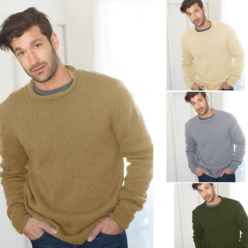 Men's Sweatshirt | Chunky Knit Crewneck | Essential Mens Clothing
