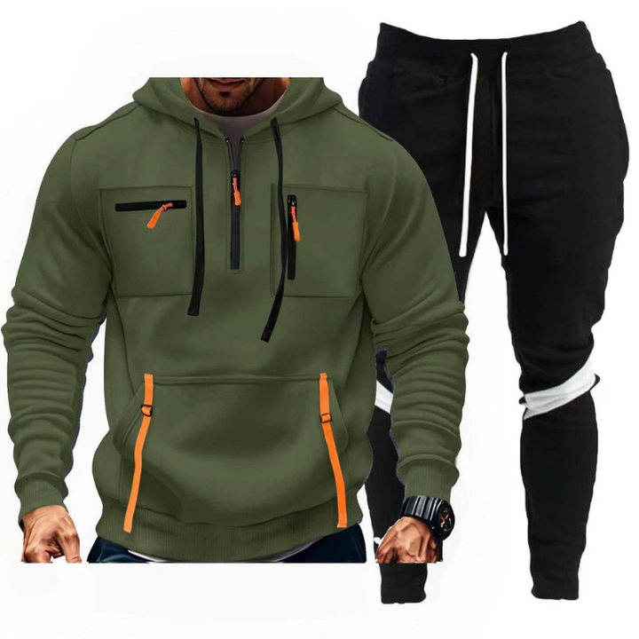 Men’s Tracksuit | Slim Fit | With Hood | Winter