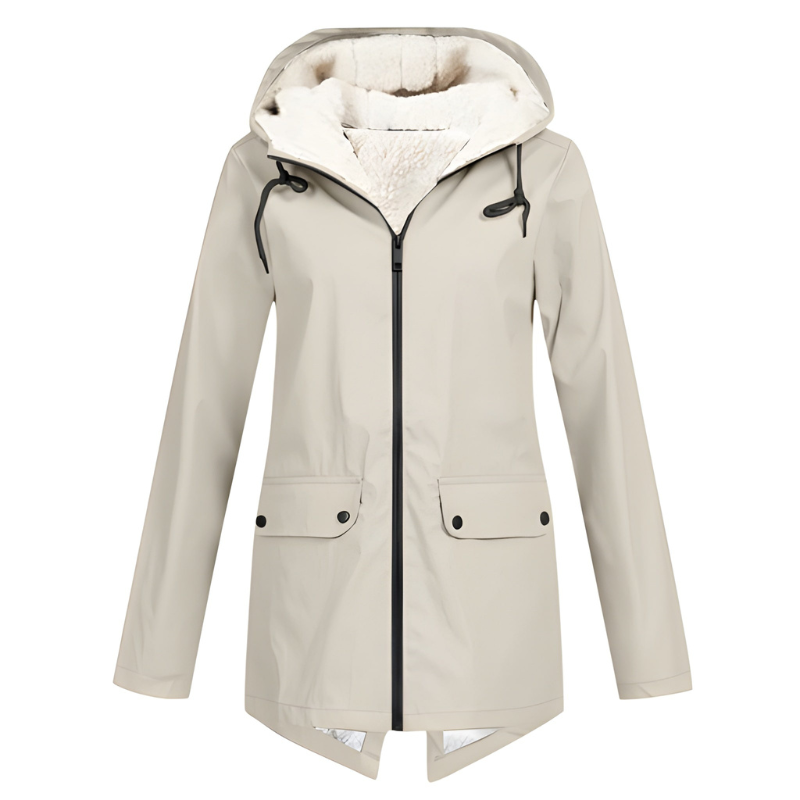 Women’s Coat | Waterproof Hooded Winter Clothing | Elegant Trench Style