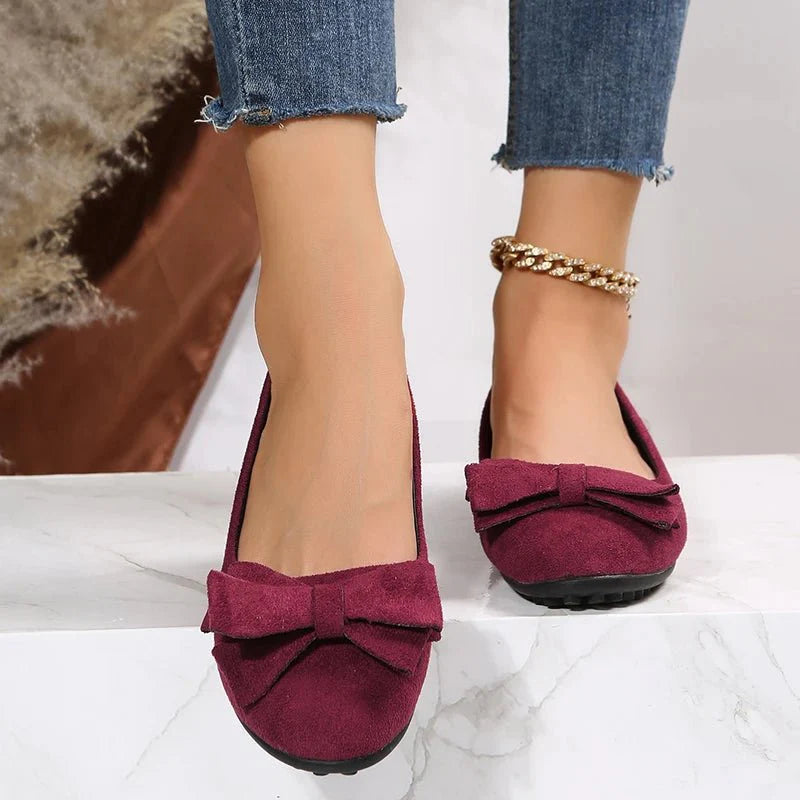 Ballet flats for women | Flat sole & Slip-on | Decorative bow | Comfortable & stylish