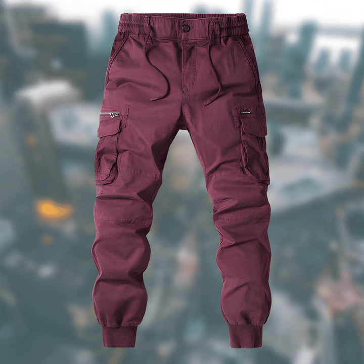Men’s Cargo Trousers | Casual Joggers | Elastic Waist | Mens Clothing