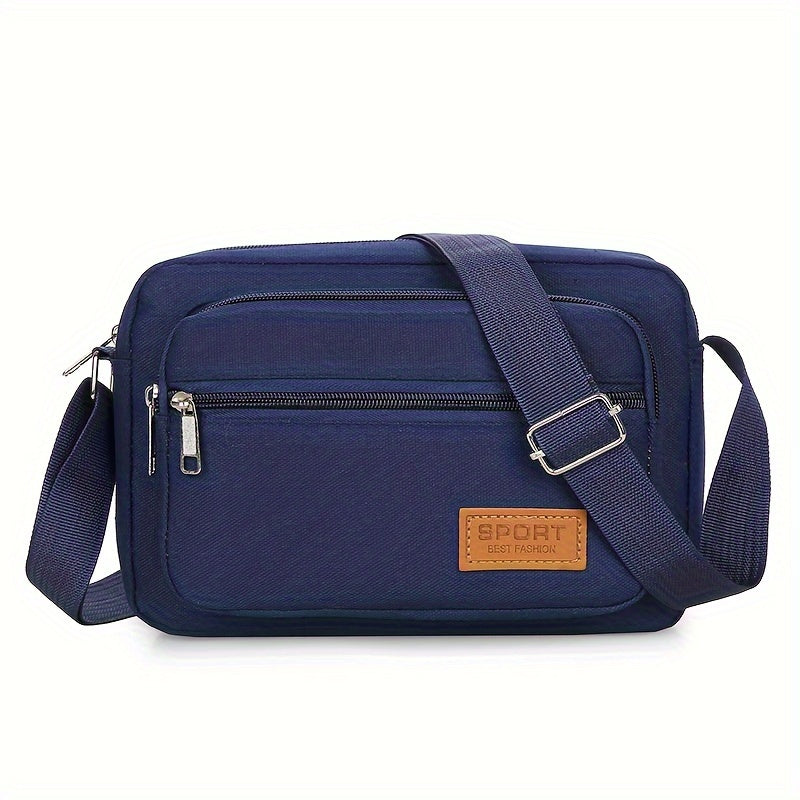 Men’s Shoulder Bag | Casual Canvas Design | Adjustable Strap & Multi-Compartment Storage