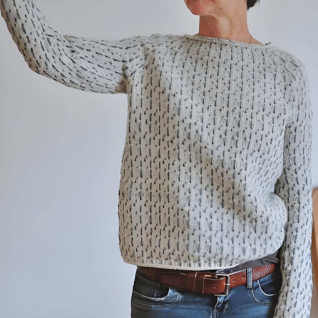 Women’s Knitted Sweater | Boat Neck Design | Loose Fit | Casual and classic | Polyester
