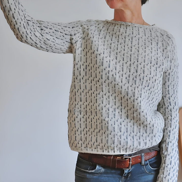 Women’s Knitted Sweater | Boat Neck Design | Loose Fit | Casual and classic | Polyester