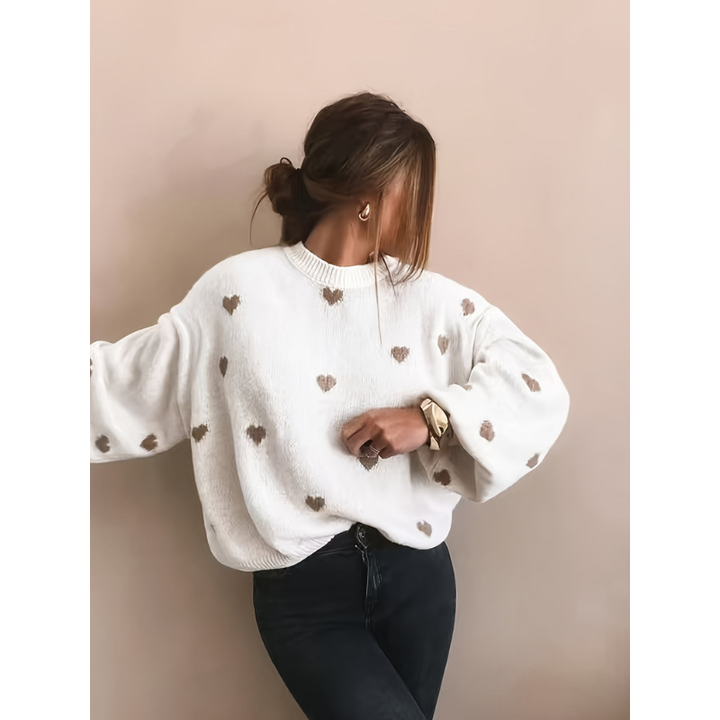 Women’s Jumper | Cosy Heart Style | Casual Winter Clothing