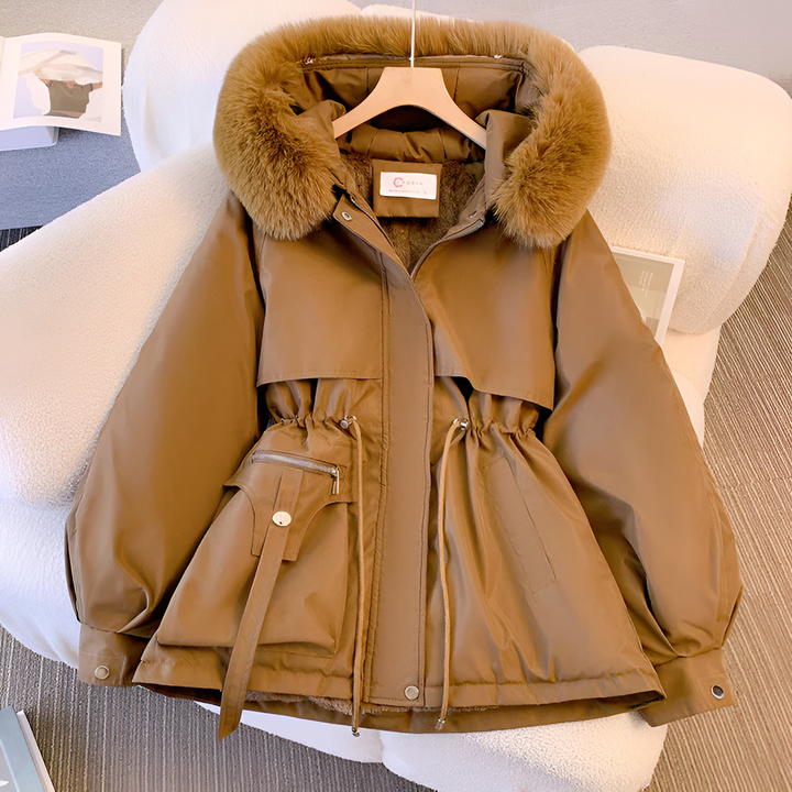 Fluffy Jacket Womens | Thick Padded Winter Coat | Hood