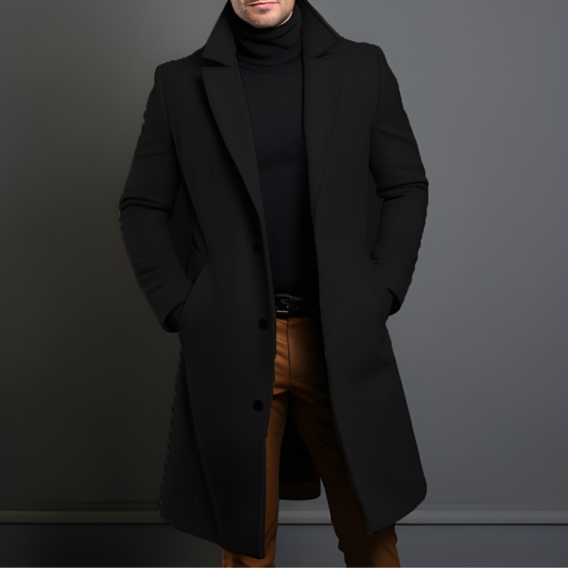 Men’s Coat | Elegant Tailored Premium | Long Length | Winter