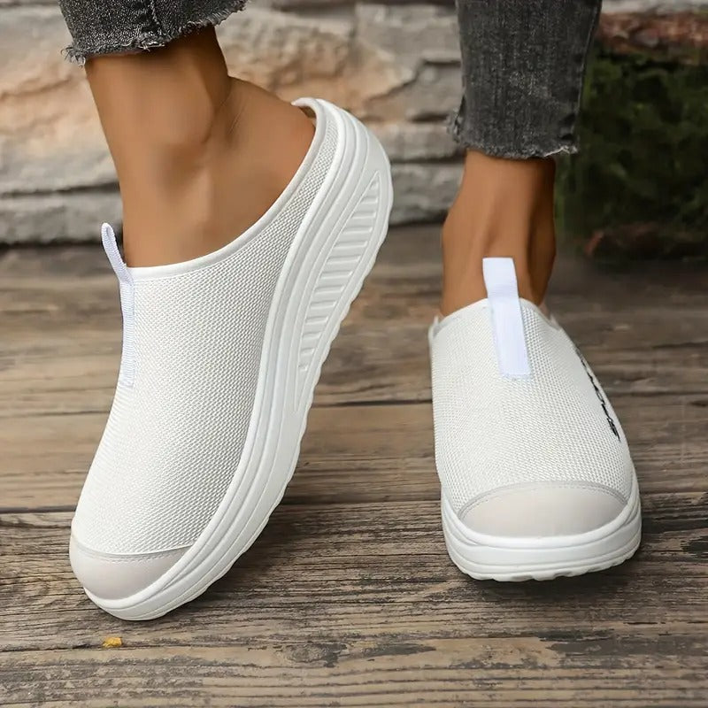Ladies' Sandals | Breathable Mesh & Slip-on | Mid-heel & EVA Sole | Summer & Comfortable Fit