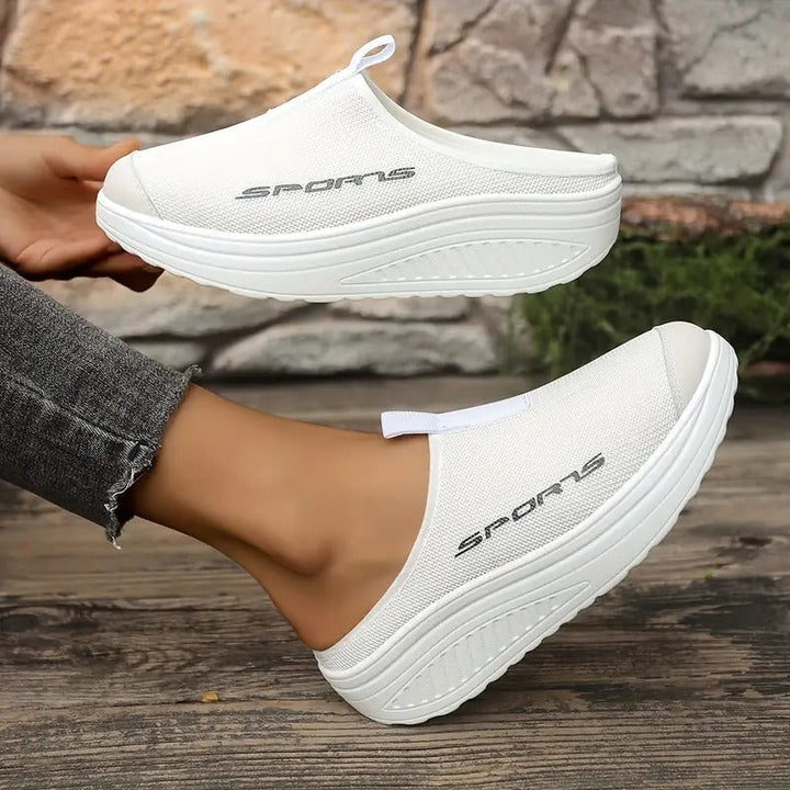Ladies' Sandals | Breathable Mesh & Slip-on | Mid-heel & EVA Sole | Summer & Comfortable Fit