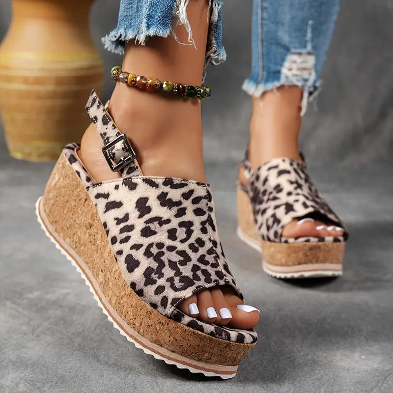Ladies' Sandals | Cut-Out Design & Open Toe | EVA Platform & Buckle | Summer Comfort