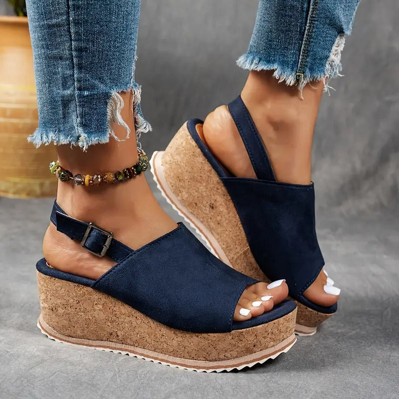 Ladies' Sandals | Cut-Out Design & Open Toe | EVA Platform & Buckle | Summer Comfort