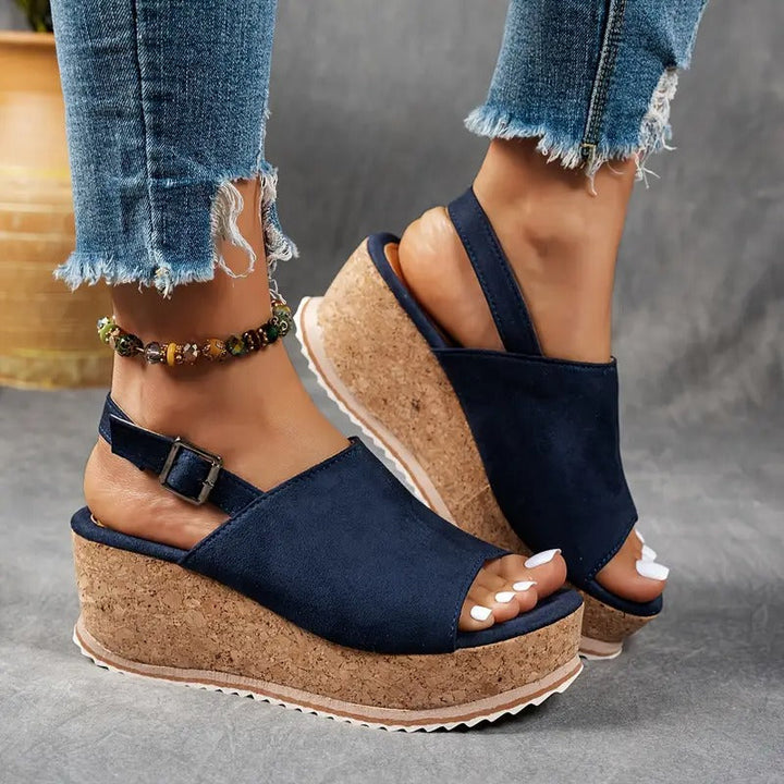 Ladies' Sandals | Cut-Out Design & Open Toe | EVA Platform & Buckle | Summer Comfort