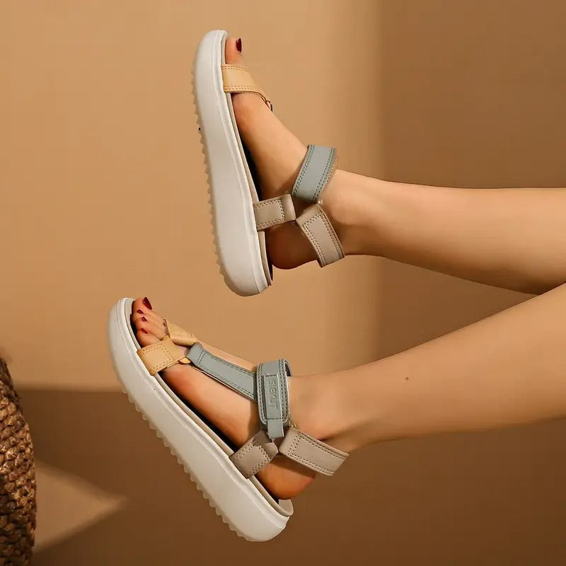 Ladies' Sandals | Open Toe & Adjustable Straps | Non-Slip Sole | Synthetic Leather