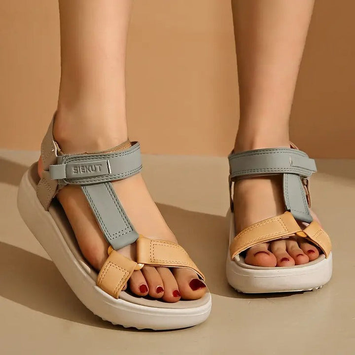 Ladies' Sandals | Open Toe & Adjustable Straps | Non-Slip Sole | Synthetic Leather