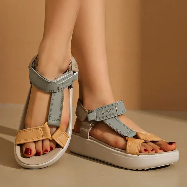 Ladies' Sandals | Open Toe & Adjustable Straps | Non-Slip Sole | Synthetic Leather