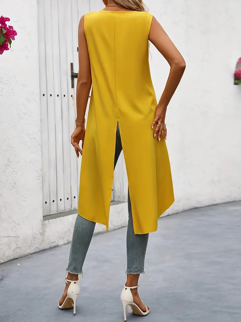 Ladies' Top | Elegant Asymmetric Shoulder & Off-Shoulder | Modern & Summery Style