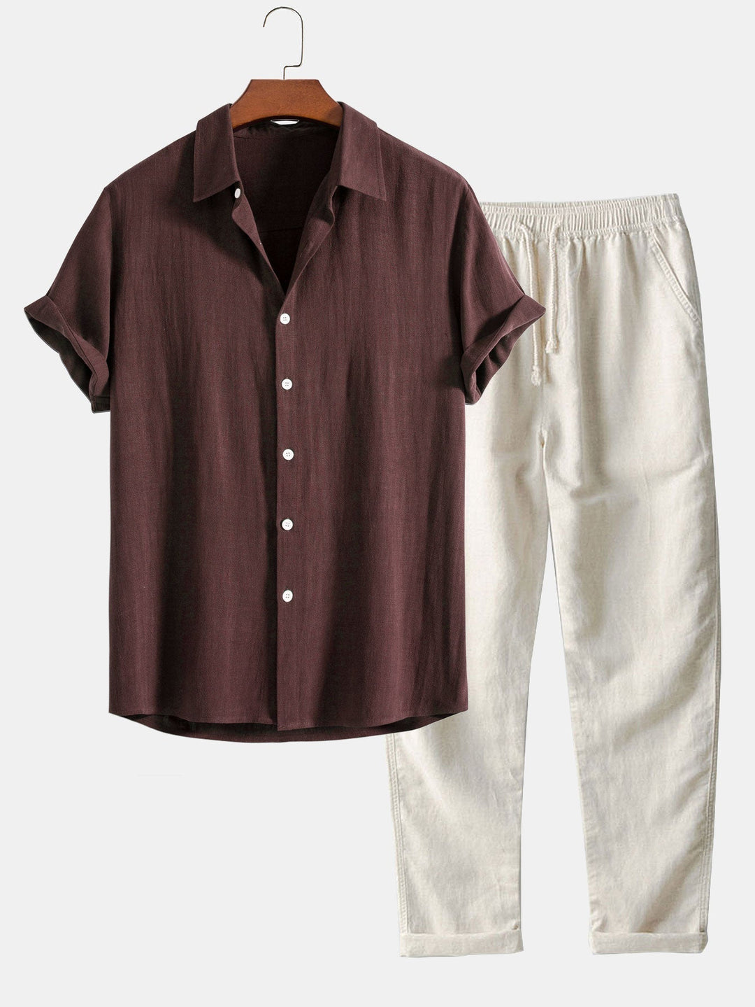 Linen Shirt & Pants Set | Breathable & Comfortable | Summer Relaxed Look
