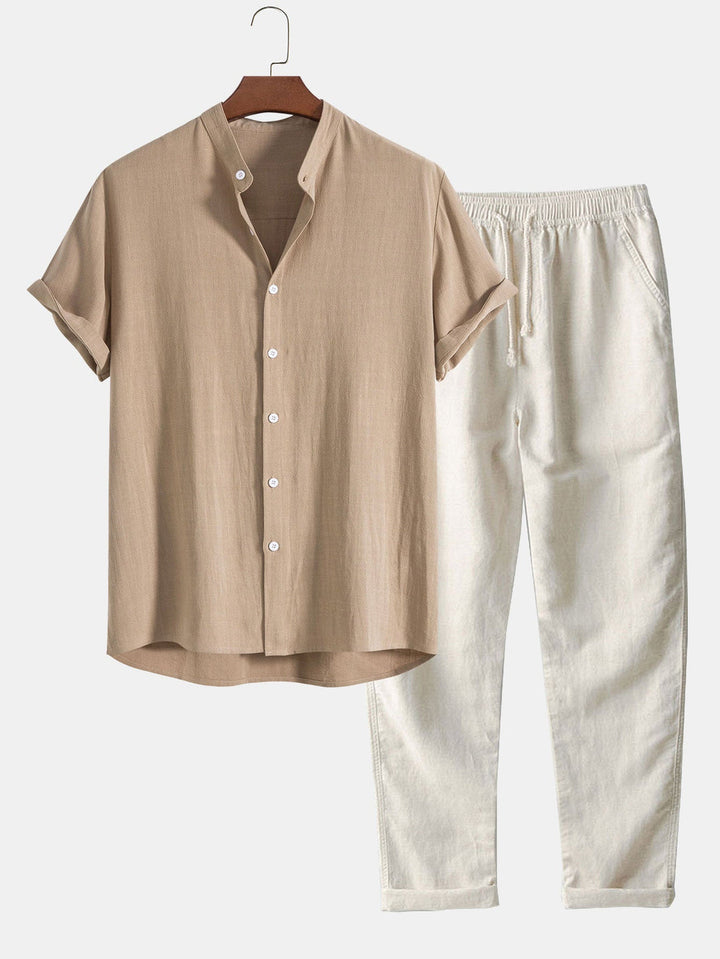 Linen Shirt & Pants Set | Breathable & Comfortable | Summer Relaxed Look